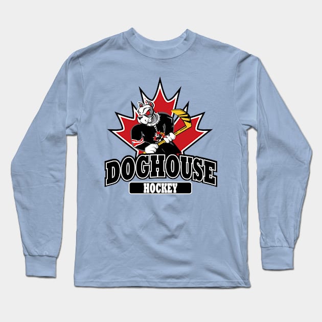 DOG HOUSE HOCKEY Long Sleeve T-Shirt by EpixDesign